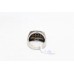 Ring Silver 925 Sterling Men's Black Onyx & Zircon Stones Handmade A524